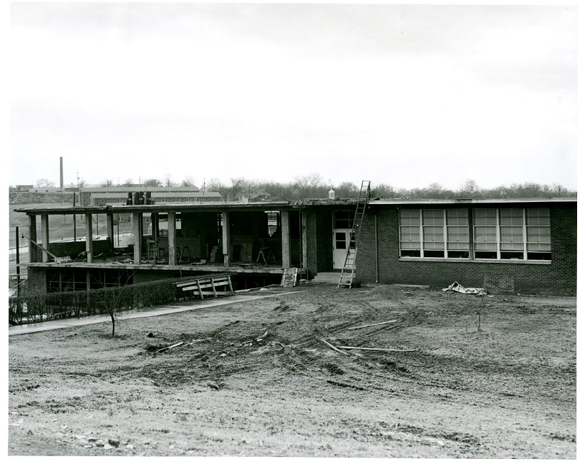 View of McKissack Elementary School under construction