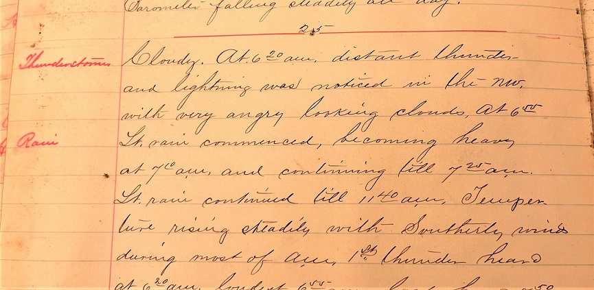 Nashville Weather Reports Collection - February 1890