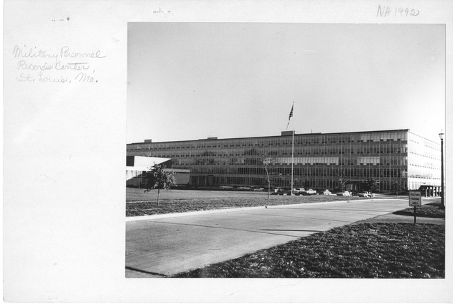 Photograph of the Military Personnel Records at St. Louis