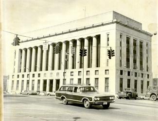 View of the courthouse in the 1960's