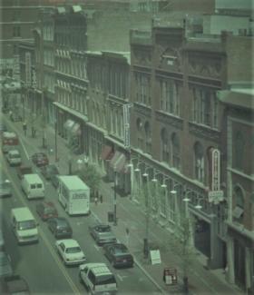 View of 2nd Ave N buildings, circa late 1990's
