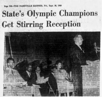 Nashville Banner clipping from 1960