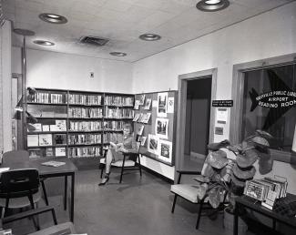 Interior of Airport Reading Room in 1962