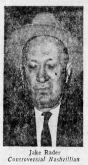 Tennessean clipping of Jake Rader from October, 1973