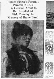 1936 Tennessean clipping showing a portrait of Maggie Porter