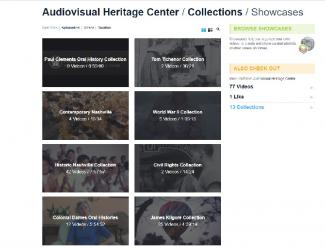 Screen shot of the Vimeo page with new showcases