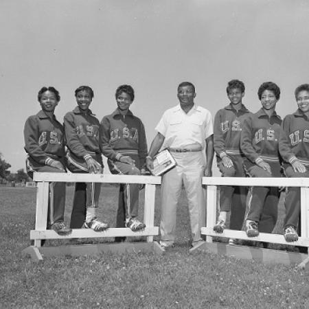 TSU Tigerbelles' track team in 1957